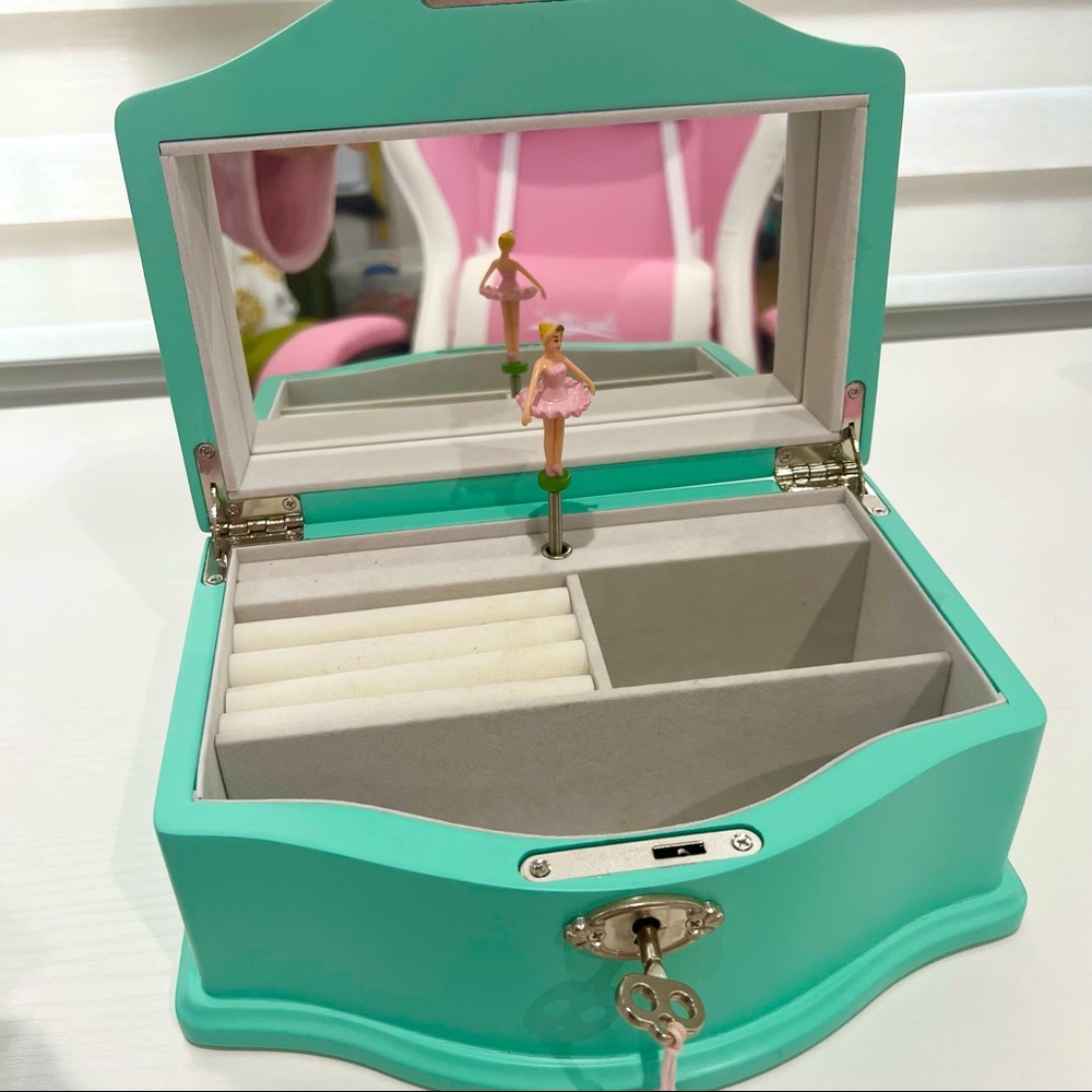 Cute jewelry music box. 9” length.